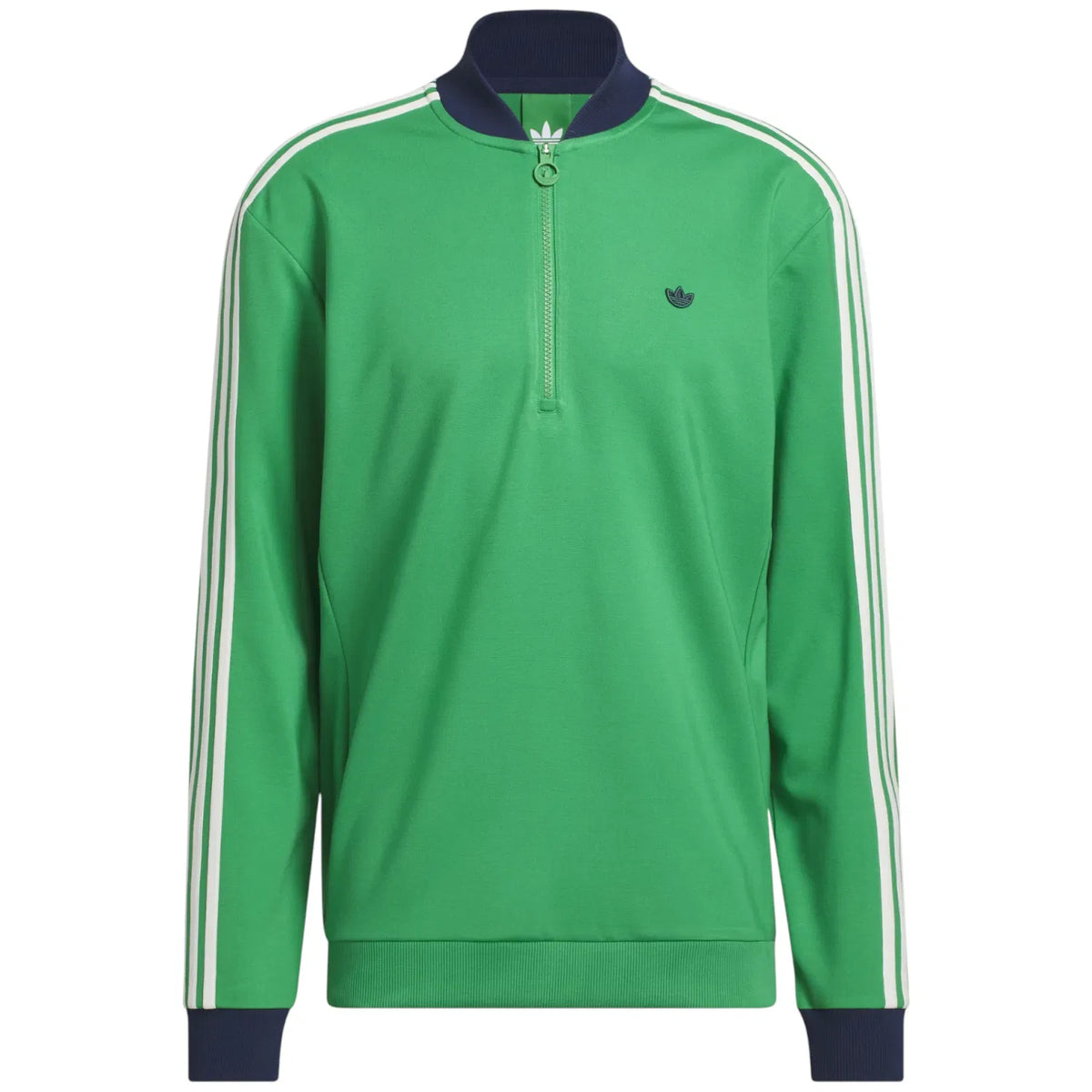 adidas Golf Originals 3 Stripes Zip Neck Sweater