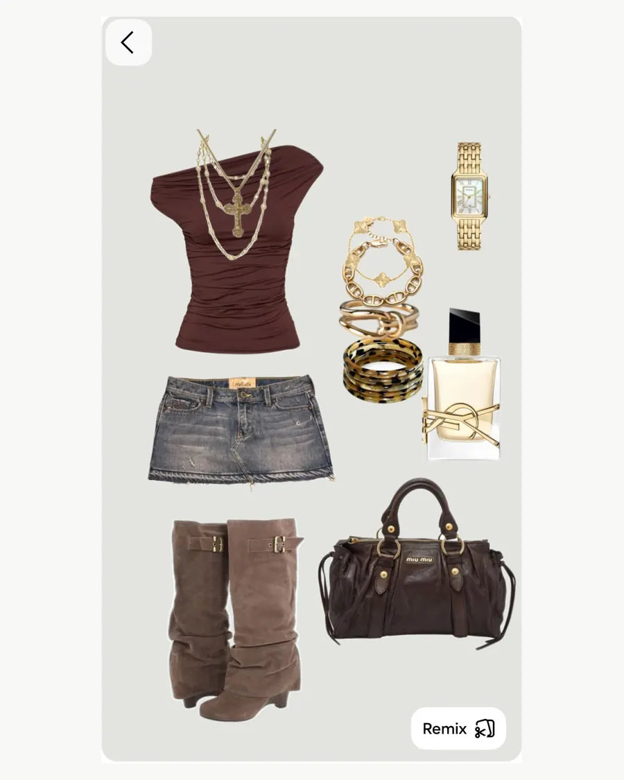 Darren Chocolate Mini Mix Collage - Darren Collage outfit reference 02