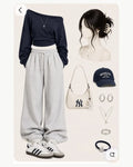 Darren Navy Lounge City Collage - Darren Collage outfit reference 04