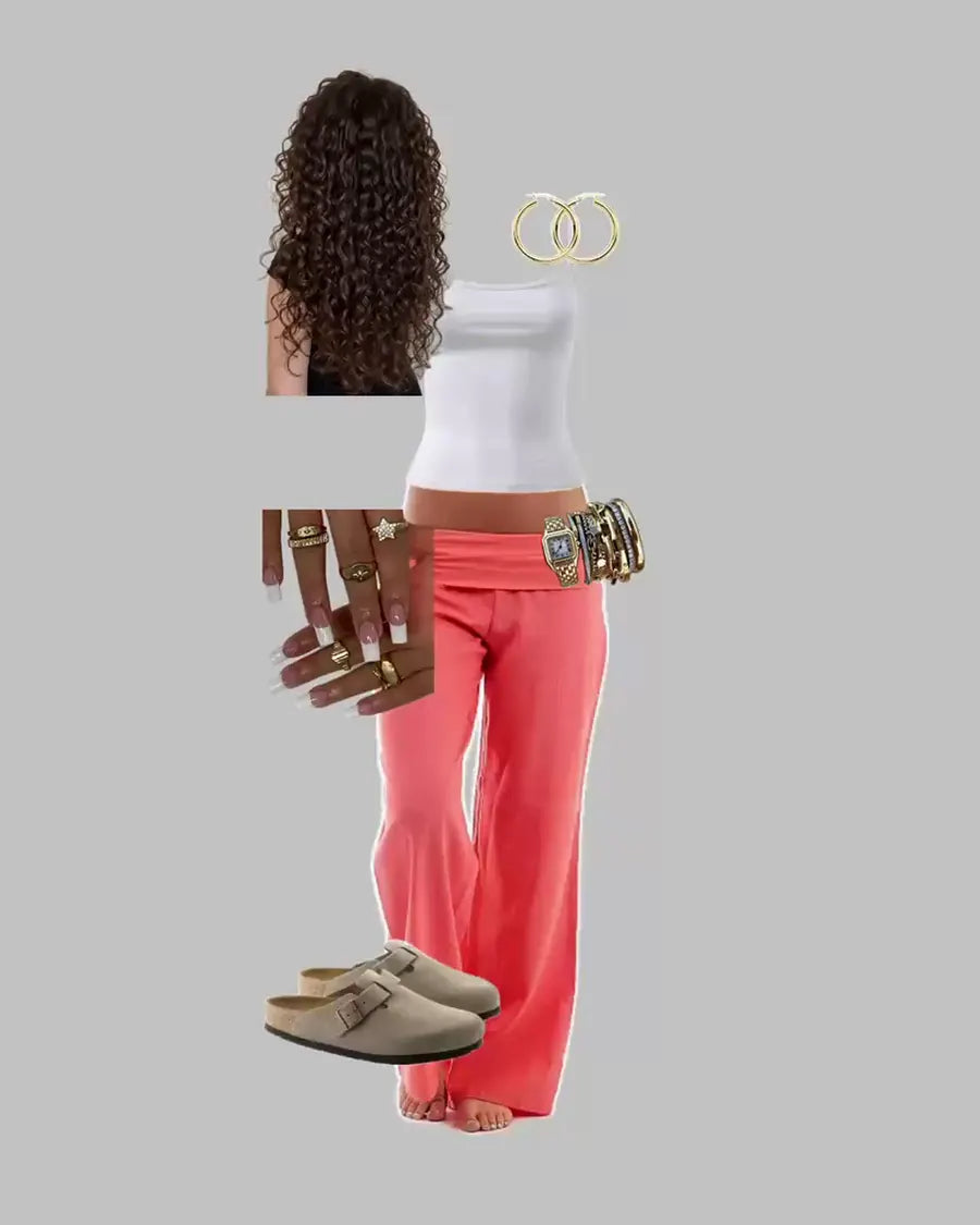 Darren Coral Lounge Collage outfit collage reference 06