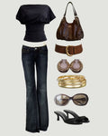 Darren Black Denim City Collage outfit collage reference 07