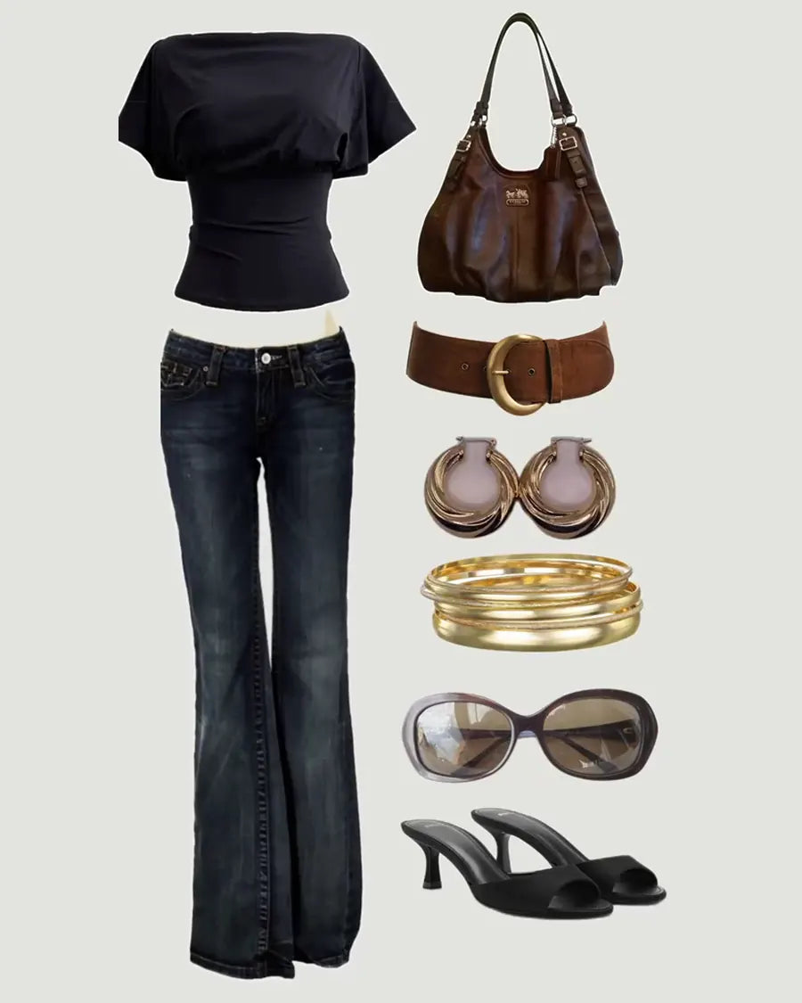 Darren Black Denim City Collage outfit collage reference 07