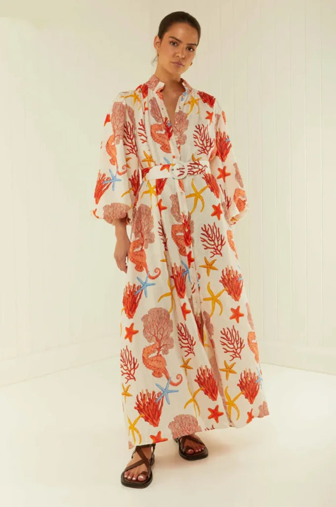 Marla Dress - Siesta Tile FTC maternity reference 25