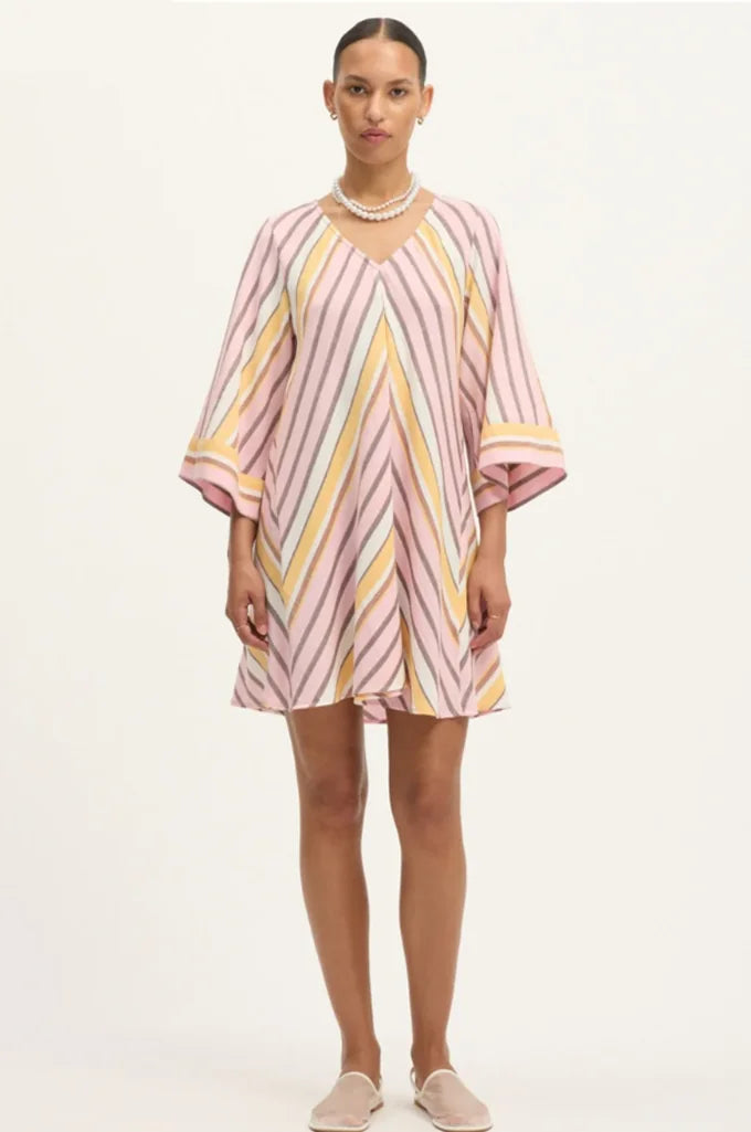 Martha Mini Dress in Pink Mist FTC maternity reference 26