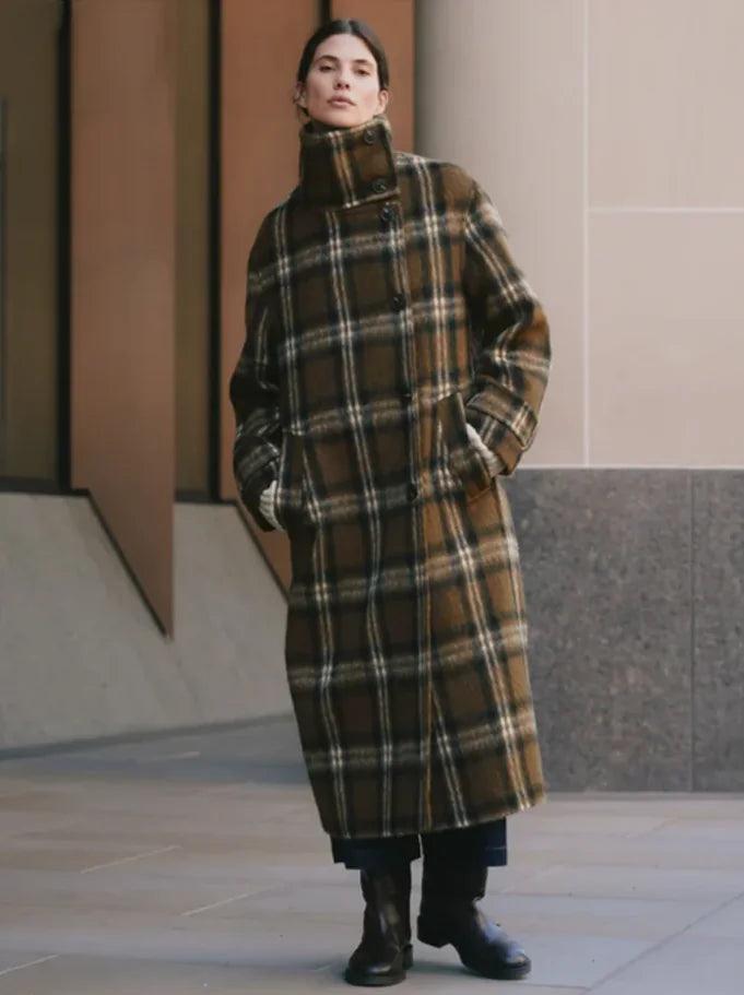 Check Funnel Neck Coat FTC maternity reference 37