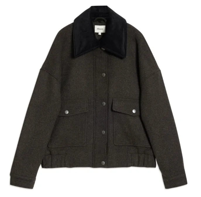 Removable Collar Flannel Jacket FTC maternity reference 44