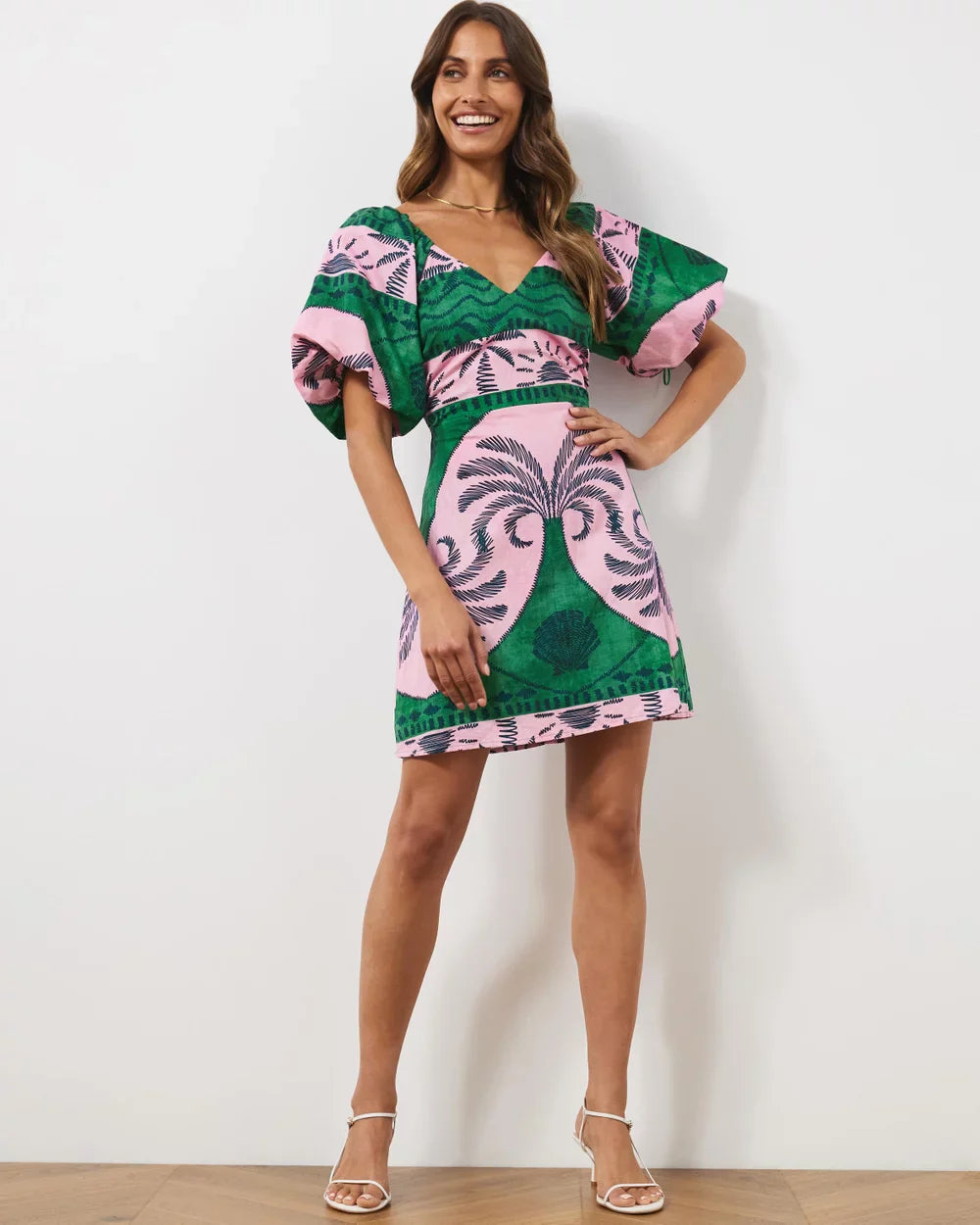Maldives Linen Blend Mini Dress