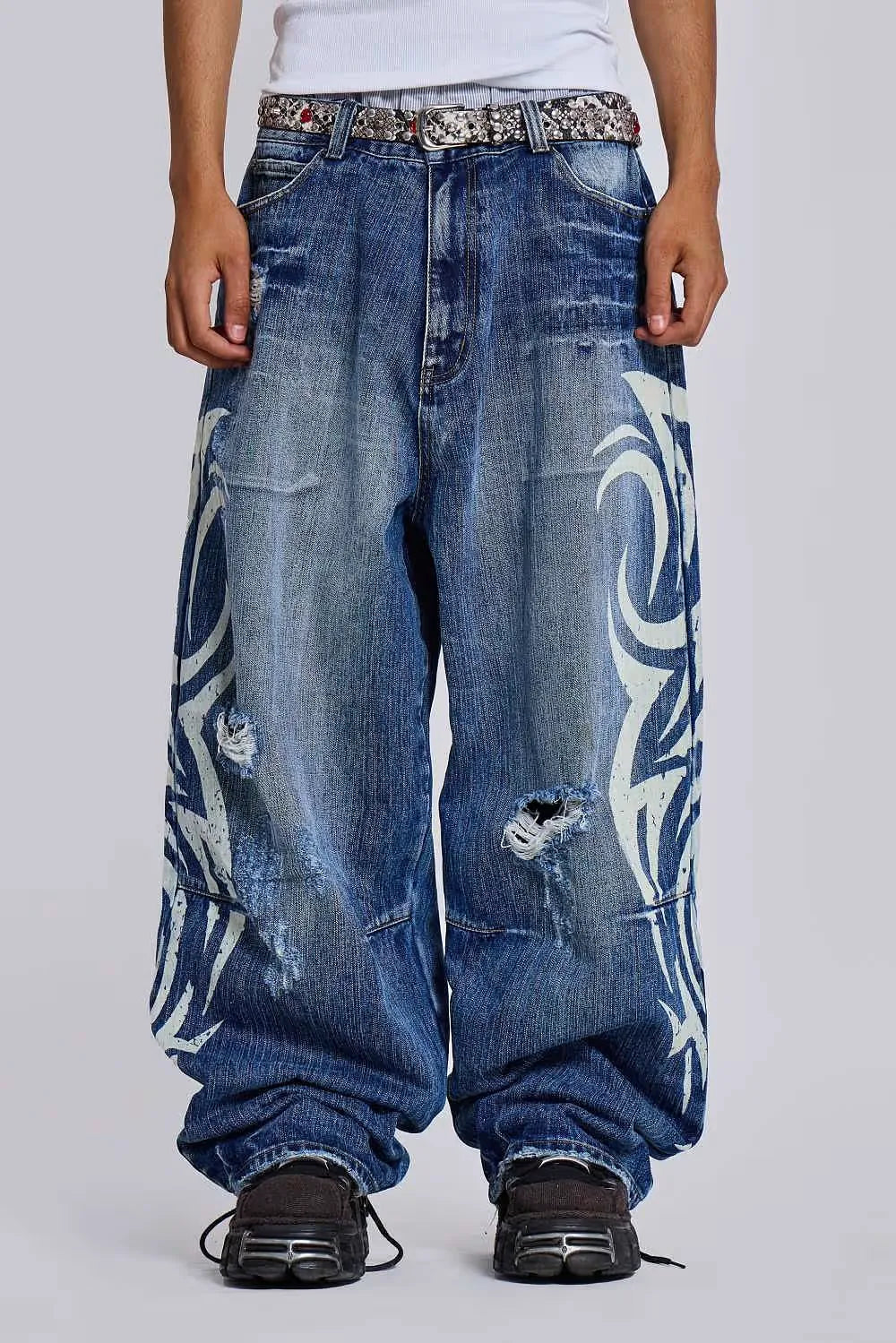 Jaded London Light Wash Blade XL Colossus Jeans image 1