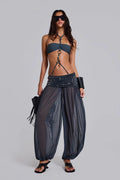 Jaded London Pelagia Foldover Studded Balloon Trousers image 1