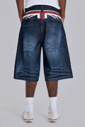 Jaded London Union Jack Indigo Colossus Jorts image 1