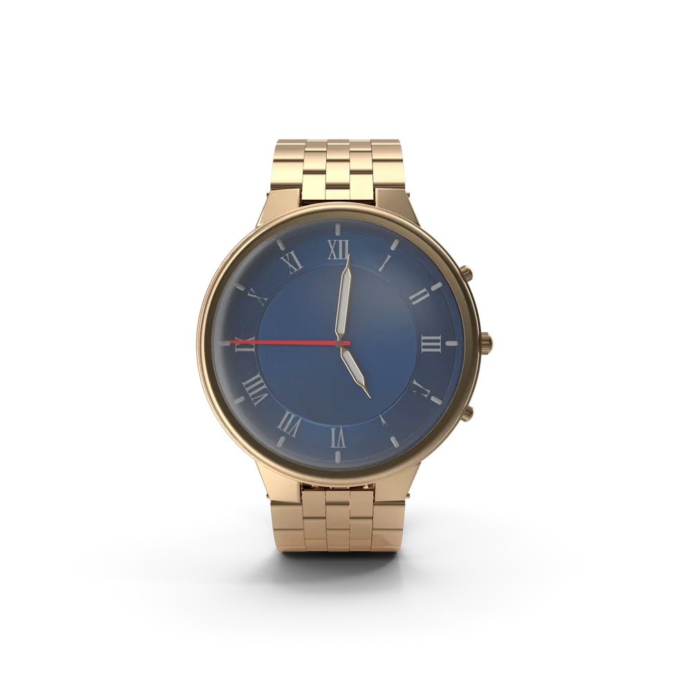 Minimal gold watch front