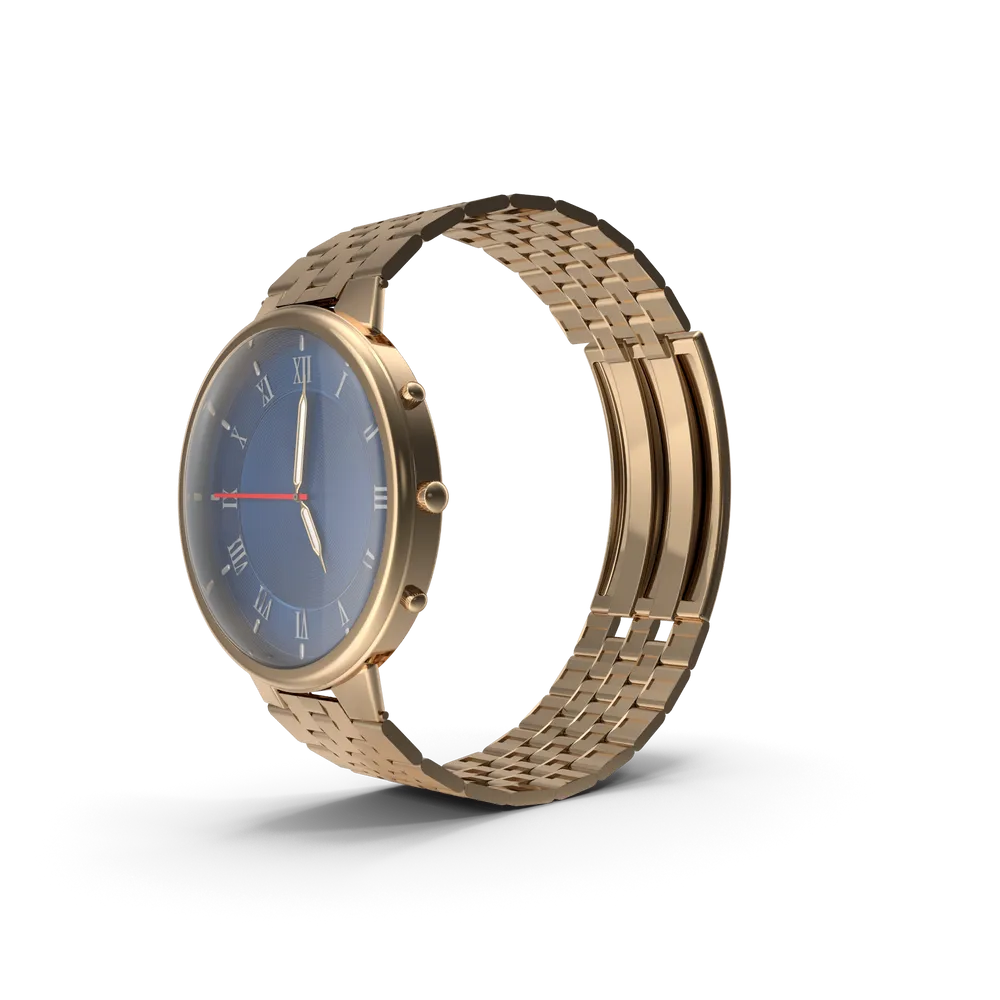 Minimal gold watch detail