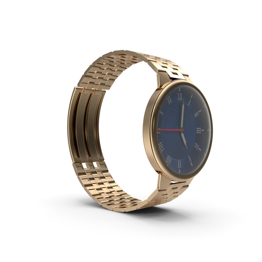Minimal gold watch styled