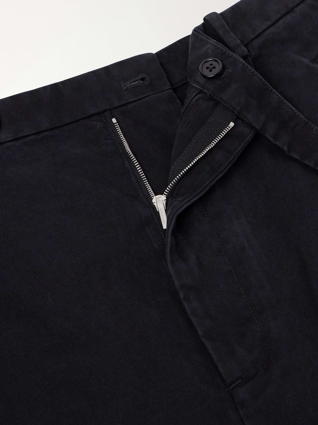 JIL SANDER Straight-Leg Pleated Cotton-Drill Trousers — individual garment detail