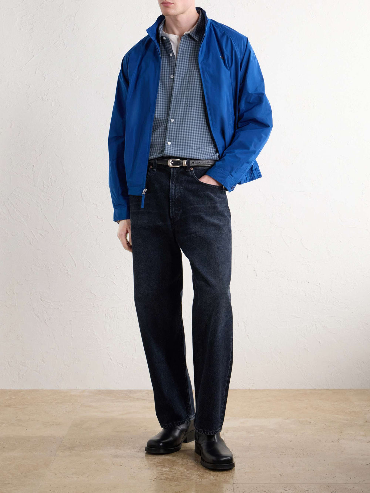 AGOLDE Deka Organic Wide-Leg Jeans — full-length model look