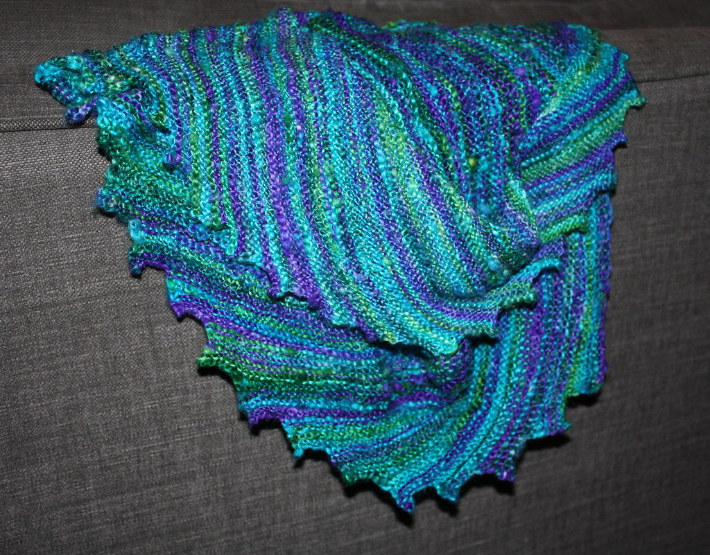 Silk pattern scarf detail