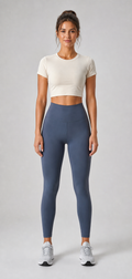 Velox True Fit demo women's cropped training tee product photo